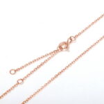 Hot sale chain clavicle chain adjustable length S925 sterling silver necklace real gold electroplated pendant accessories factory direct sales - Image 3