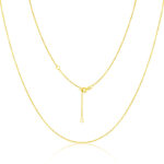 Hot sale chain clavicle chain adjustable length S925 sterling silver necklace real gold electroplated pendant accessories factory direct sales - Image 8