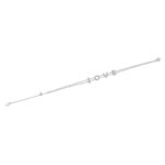 Fashionable Simple Elegant New S925 Silver Bracelet Women's LOVE Letter Shape Moissanite Internet Celebrity Bracelet - Image 5