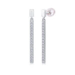 Personalized fashion 925 silver earrings light luxury high-end sense cross-border hot Amazon new moissanite earrings wholesale