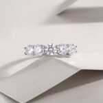 S925 Yinhao Inlaid 50-point Ring Moissanite Etsy Ring Cross-border temu Best Selling New Source Panyu Factory - Image 3