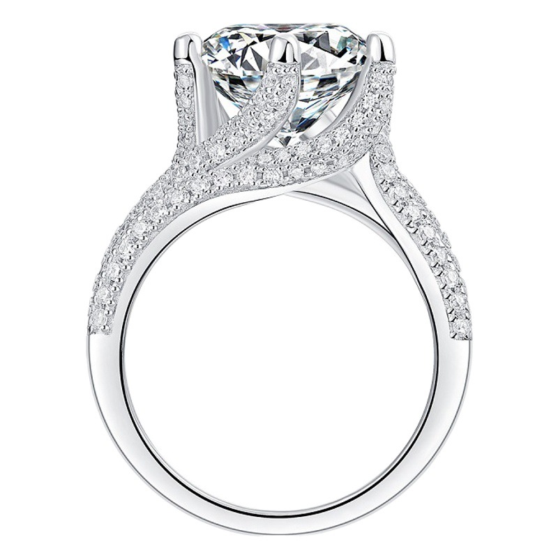 O1CN01Rtfhn91Bs2ul7V6tm_0-0-cib S925 Silver Deluxe Inlay Etsy Ring, Moissanite Vow Women's Ring, 5 Carat Ring Factory Wholesale In Stock - Image 1