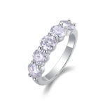 S925 Yinhao Inlaid 50-point Ring Moissanite Etsy Ring Cross-border temu Best Selling New Source Panyu Factory