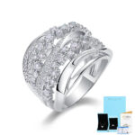 S925 silver ring moissanite ring cross-border Etsy live hot selling closed ring source hand jewelry wholesale - Image 7