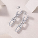 S925 silver earrings moissanite new earring temu cross-border hot selling ear jewelry spot factory wholesale - Image 3