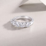 S925 Yinhao Inlaid 50-point Ring Moissanite Etsy Ring Cross-border temu Best Selling New Source Panyu Factory - Image 2