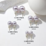 2024 Upgraded 925 Silver Korea Shijia Strong Crystal Pearl Earrings Simple Fashion Geometric Earrings Wholesale - Image 19