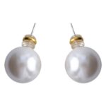 2024 Upgraded 925 Silver Korea Shijia Strong Crystal Pearl Earrings Simple Fashion Geometric Earrings Wholesale