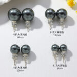 2024 Upgraded 925 Silver Korea Shijia Strong Crystal Pearl Earrings Simple Fashion Geometric Earrings Wholesale - Image 16